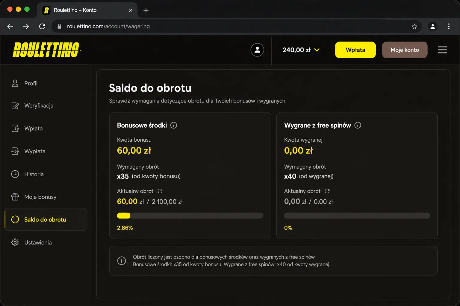3) Saldo do obrotu